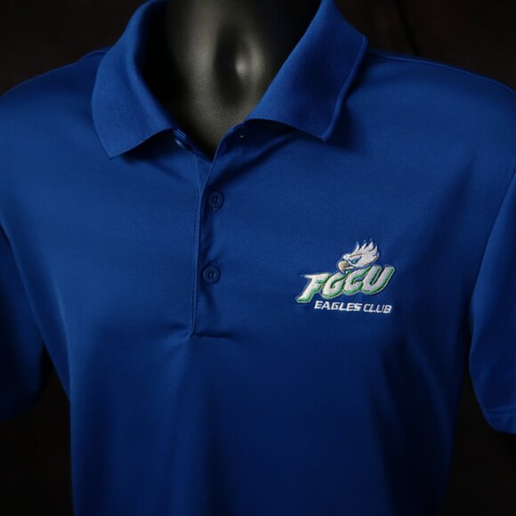 FGCU Eagles Club Adidas Golf Blue Polo (M) 🏀 - Picture 2 of 8